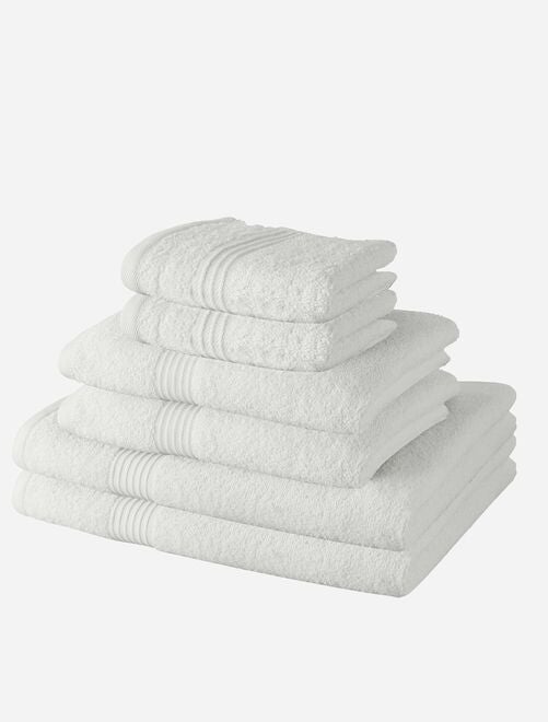 Lote de 6 toalhas de mesa e toalhas de banho - Kiabi