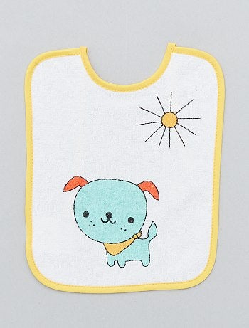 Lote de 7 babetes com estampado 'Animais' - Kiabi