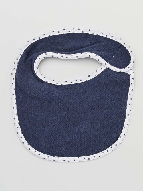 Lote de 7 babetes em felpa com tira de velcro - Kiabi