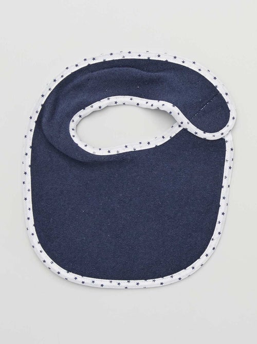 Lote de 7 babetes em felpa com tira de velcro - Kiabi