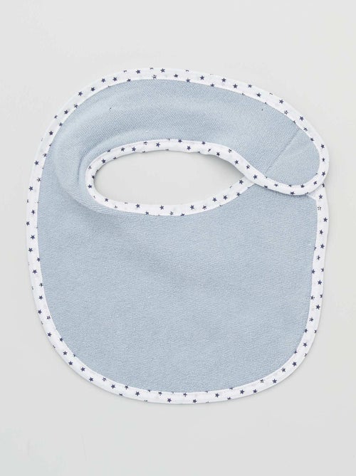 Lote de 7 babetes em felpa com tira de velcro - Kiabi