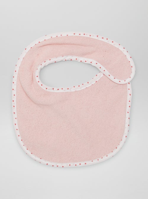 Lote de 7 babetes em felpa com tira de velcro - Kiabi