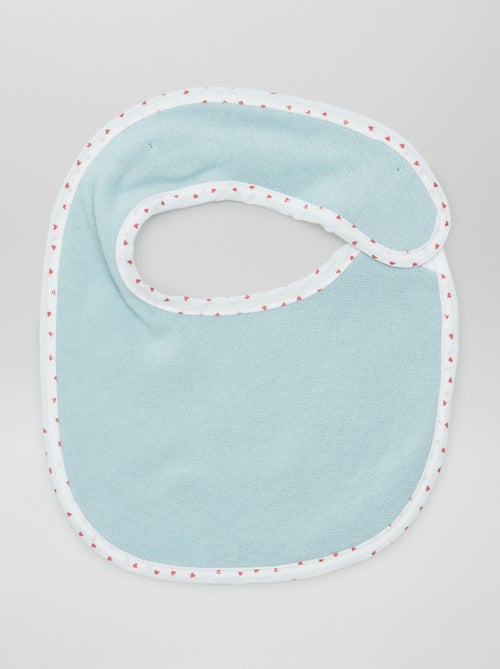 Lote de 7 babetes em felpa com tira de velcro - Kiabi