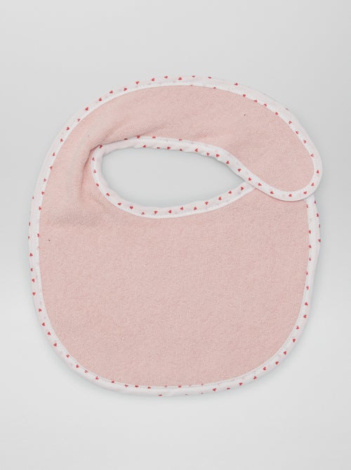 Lote de 7 babetes em felpa com tira de velcro - Kiabi