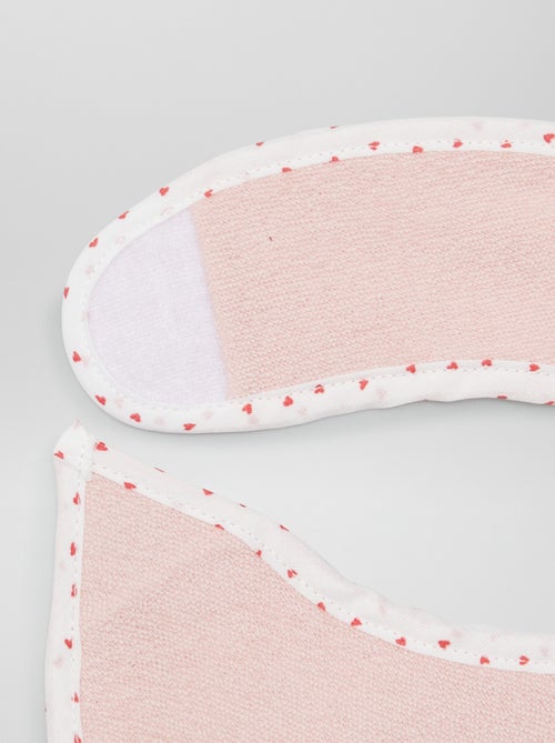 Lote de 7 babetes em felpa com tira de velcro - Kiabi