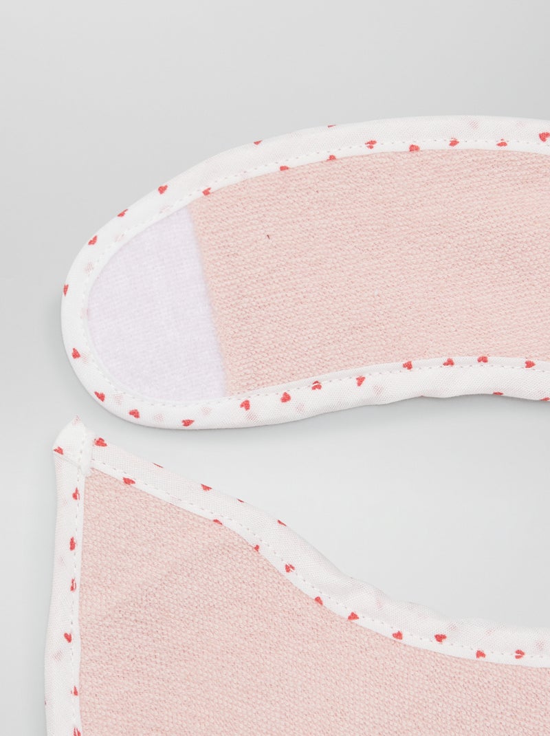 Lote de 7 babetes em felpa com tira de velcro BRANCO - Kiabi