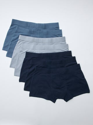 Lote de 7 boxers elásticos