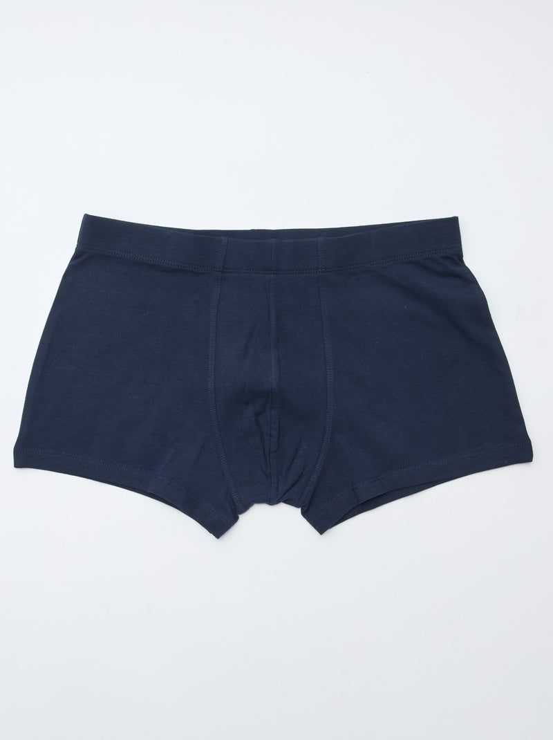 Lote de 7 boxers elásticos Azul - Kiabi