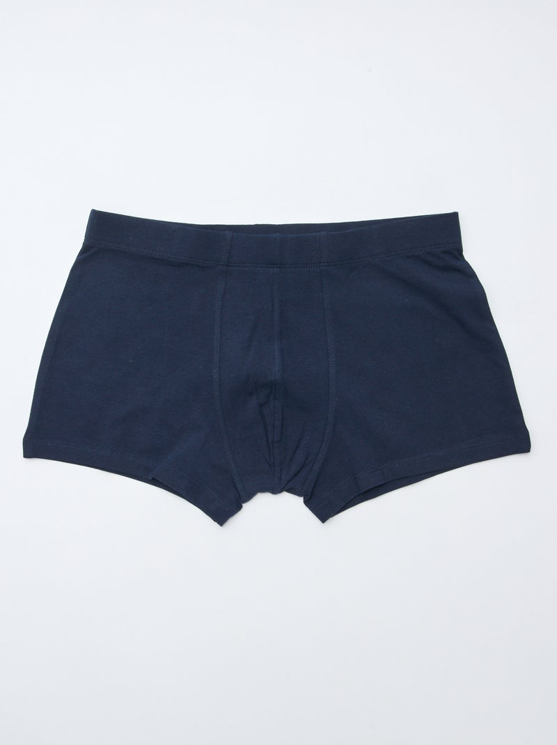 Lote de 7 boxers elásticos Azul - Kiabi