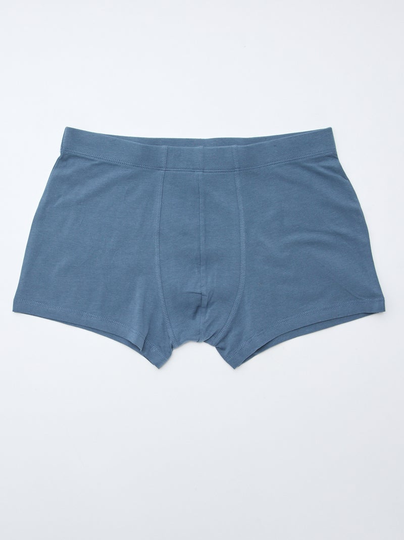 Lote de 7 boxers elásticos Azul - Kiabi