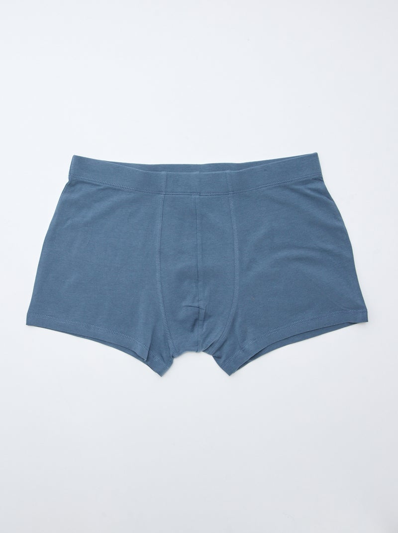 Lote de 7 boxers elásticos Azul - Kiabi