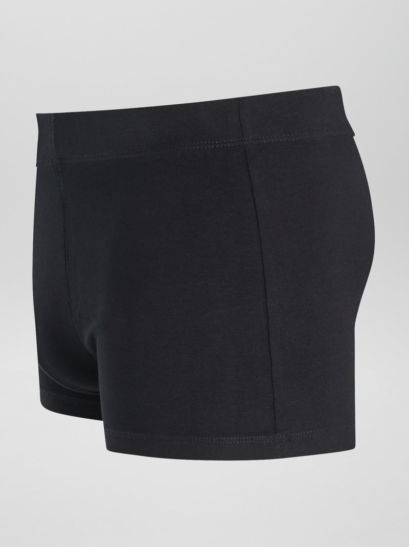 Lote de 7 boxers elásticos PRETO - Kiabi
