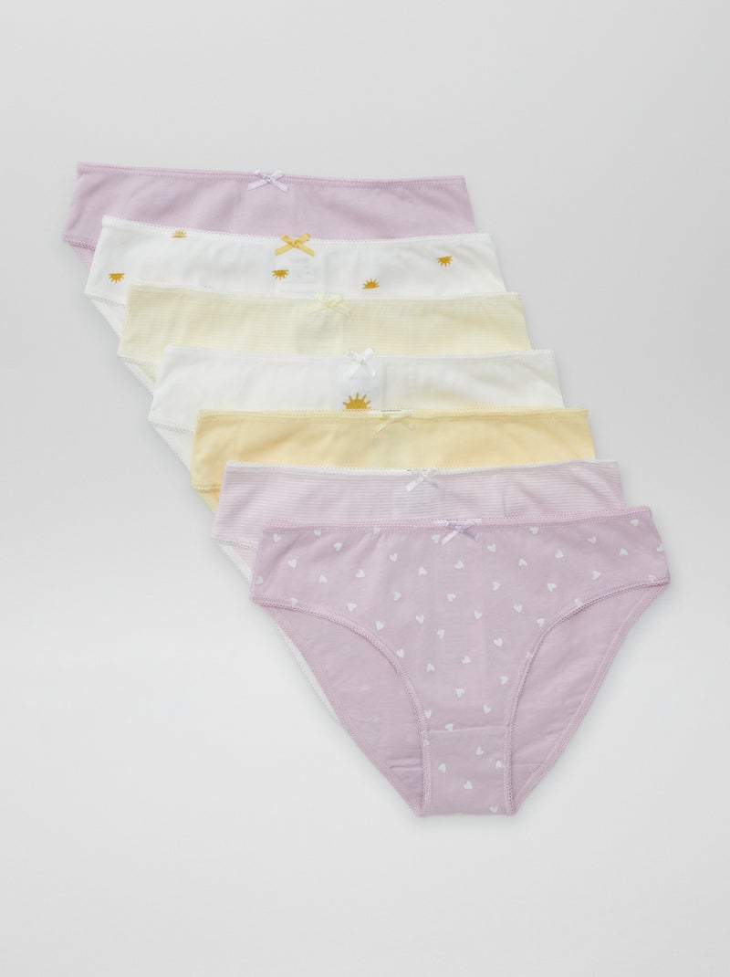 Lote de 7 cuecas AMARELO - Kiabi