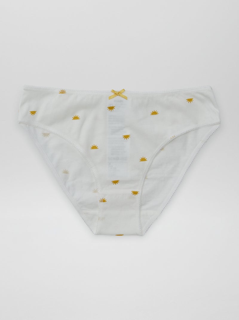 Lote de 7 cuecas AMARELO - Kiabi