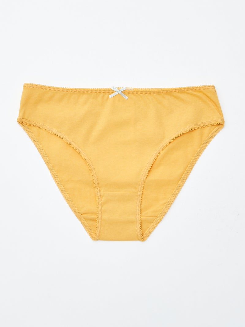 Lote de 7 cuecas Amarelo - Kiabi