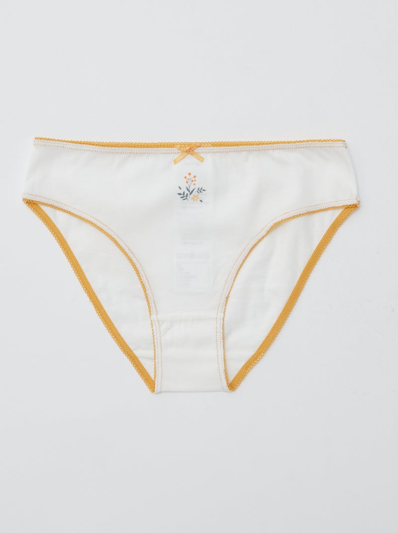 Lote de 7 cuecas Amarelo - Kiabi