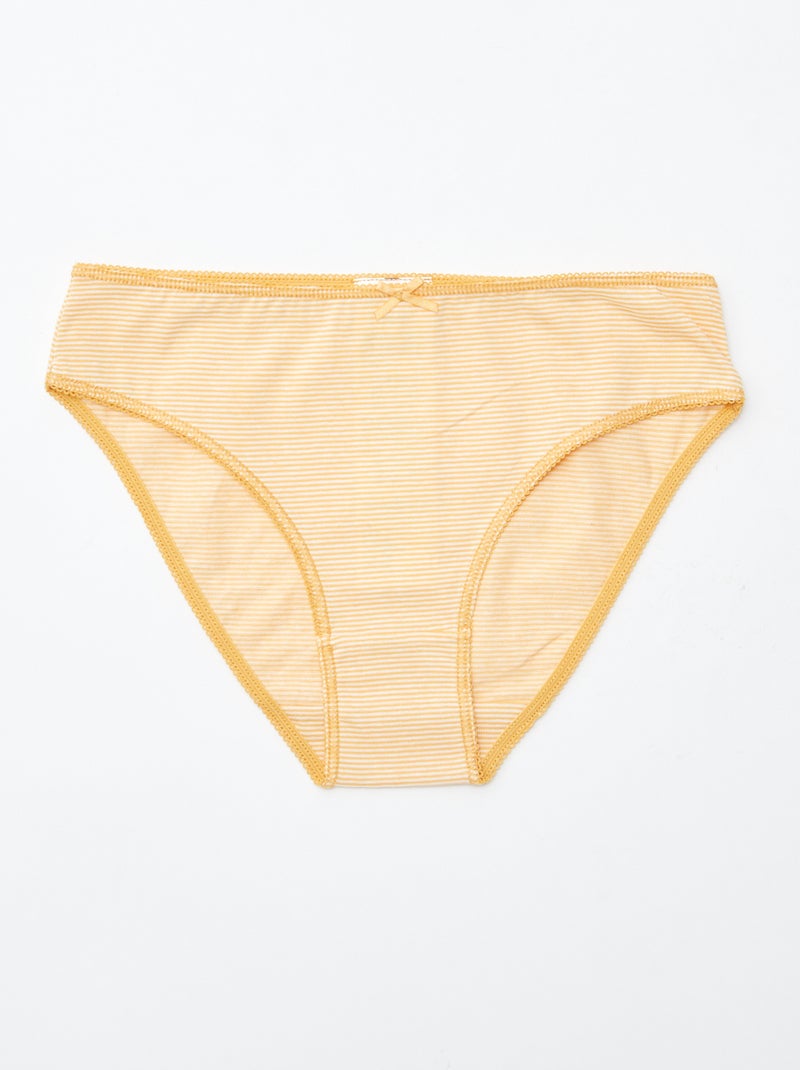 Lote de 7 cuecas Amarelo - Kiabi