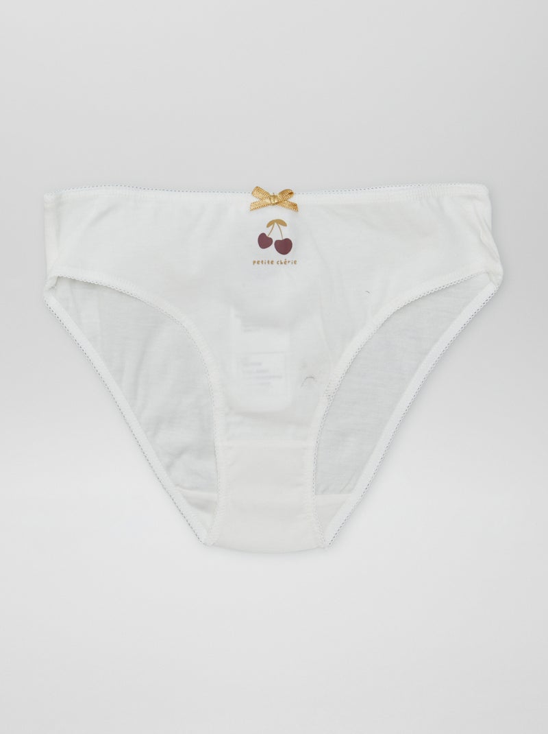 Lote de 7 cuecas BRANCO - Kiabi