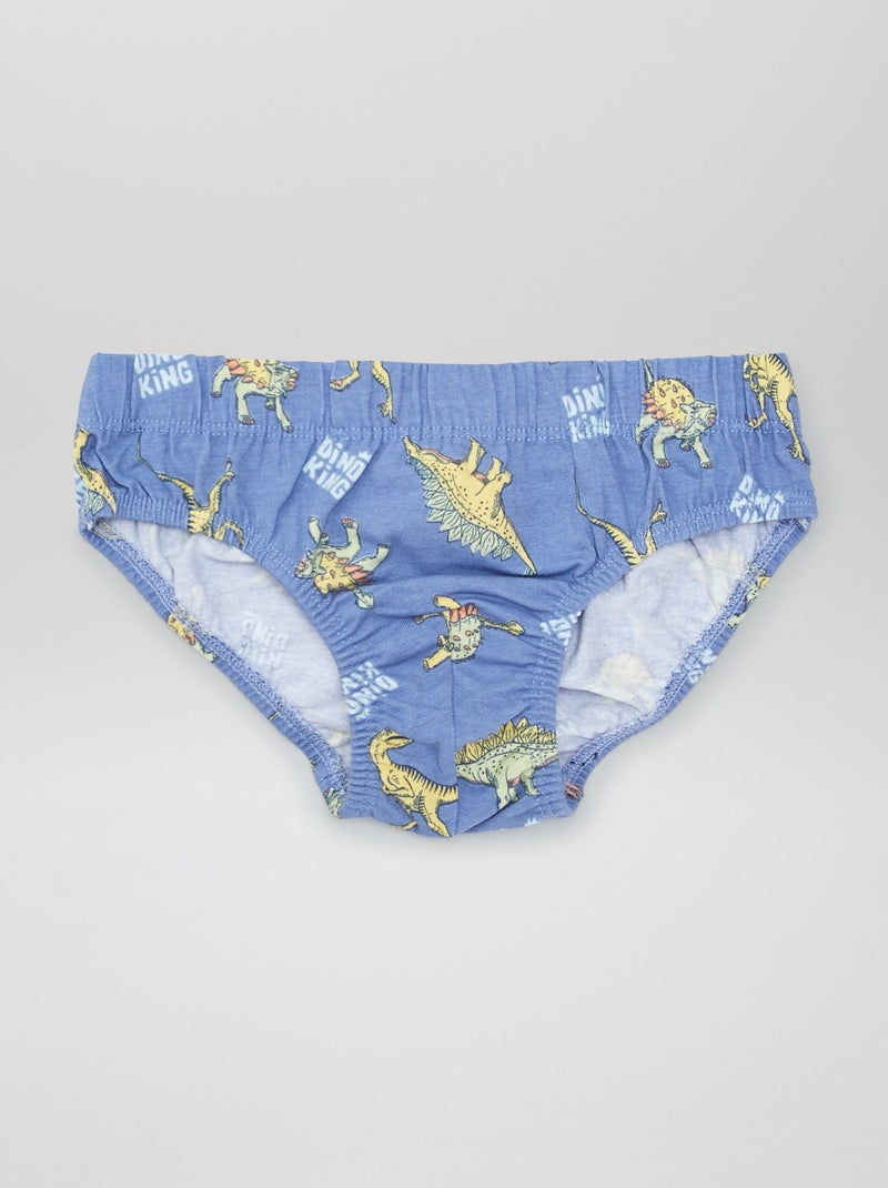 Lote de 7 cuecas estampadas AZUL - Kiabi