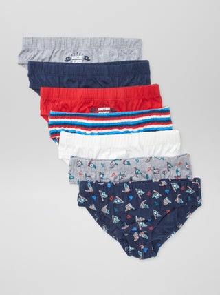 Lote de 7 cuecas estampadas
