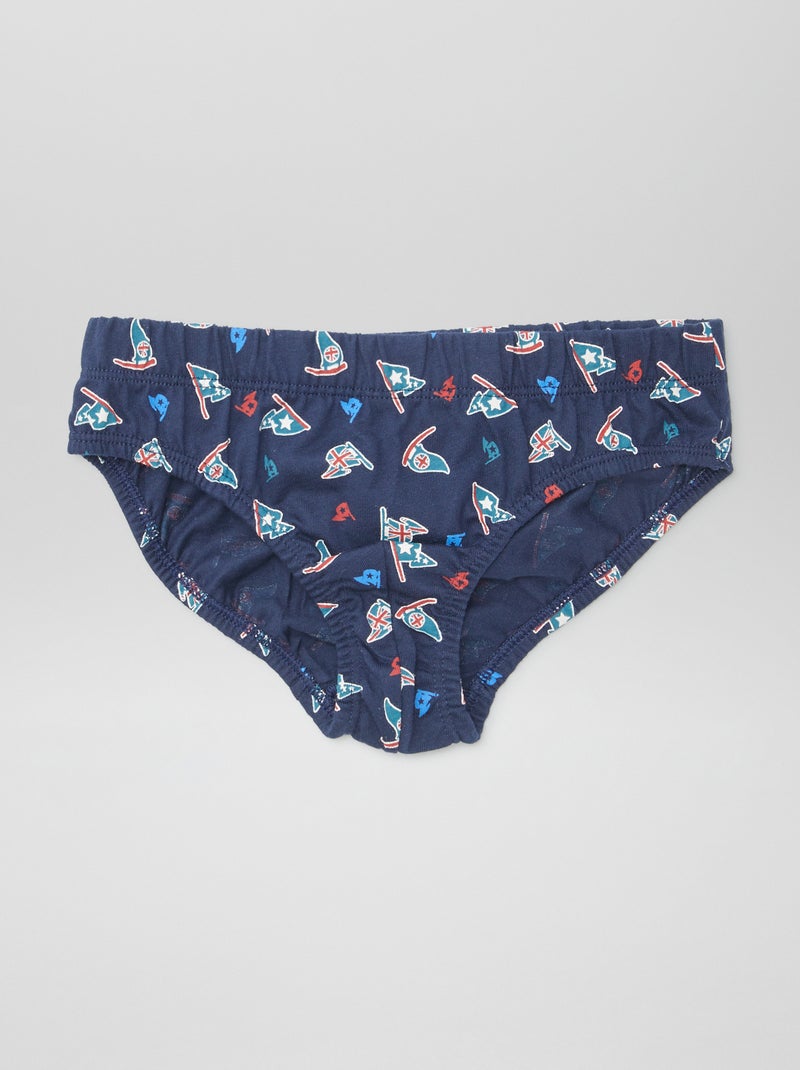 Lote de 7 cuecas estampadas AZUL - Kiabi
