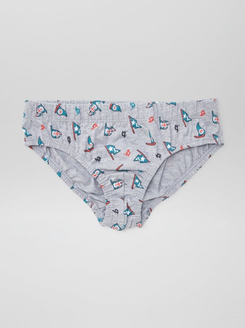 Lote de 7 cuecas estampadas - Kiabi