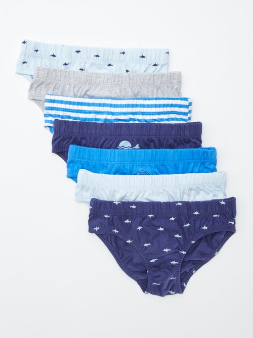Lote de 7 cuecas estampadas - Kiabi