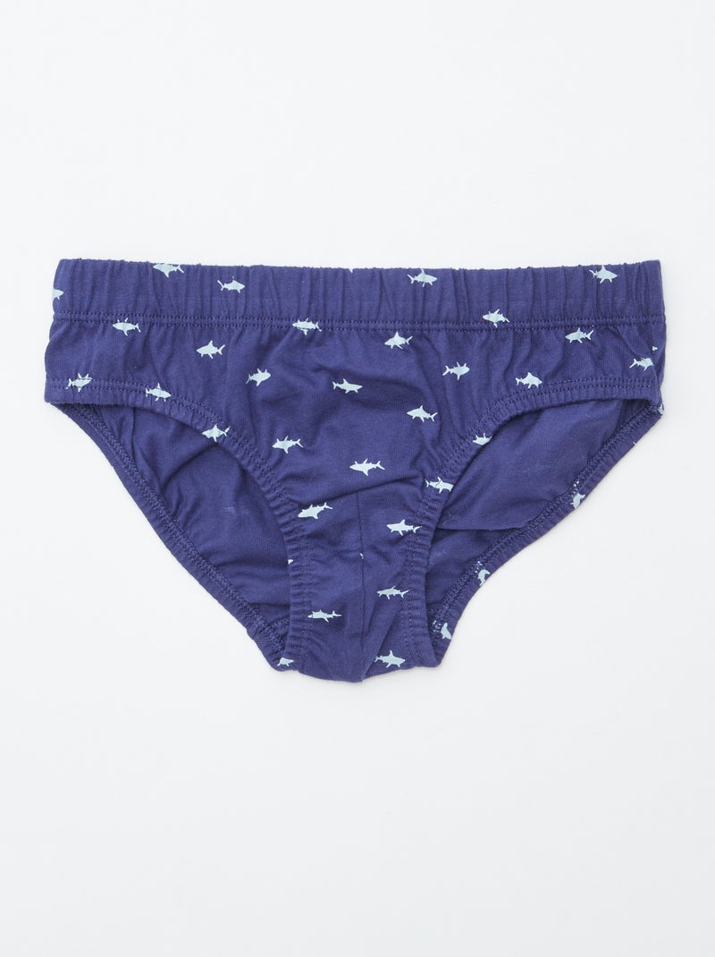 Lote de 7 cuecas estampadas AZUL - Kiabi