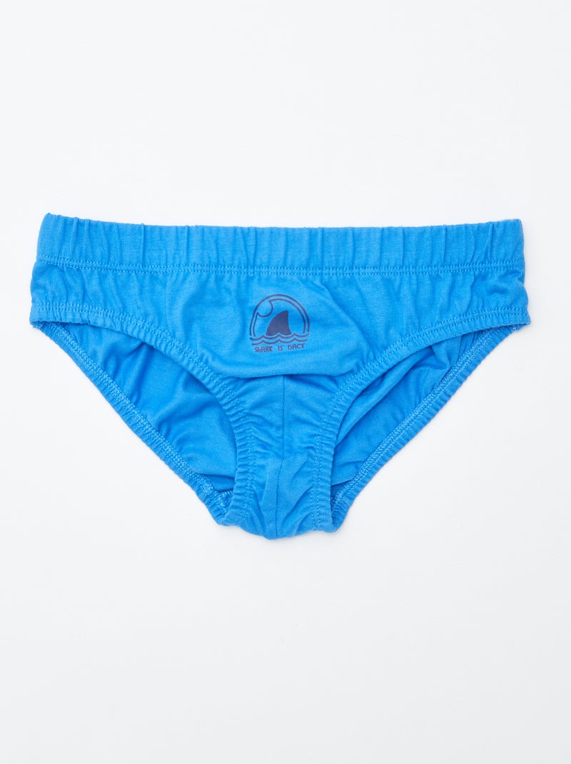 Lote de 7 cuecas estampadas AZUL - Kiabi