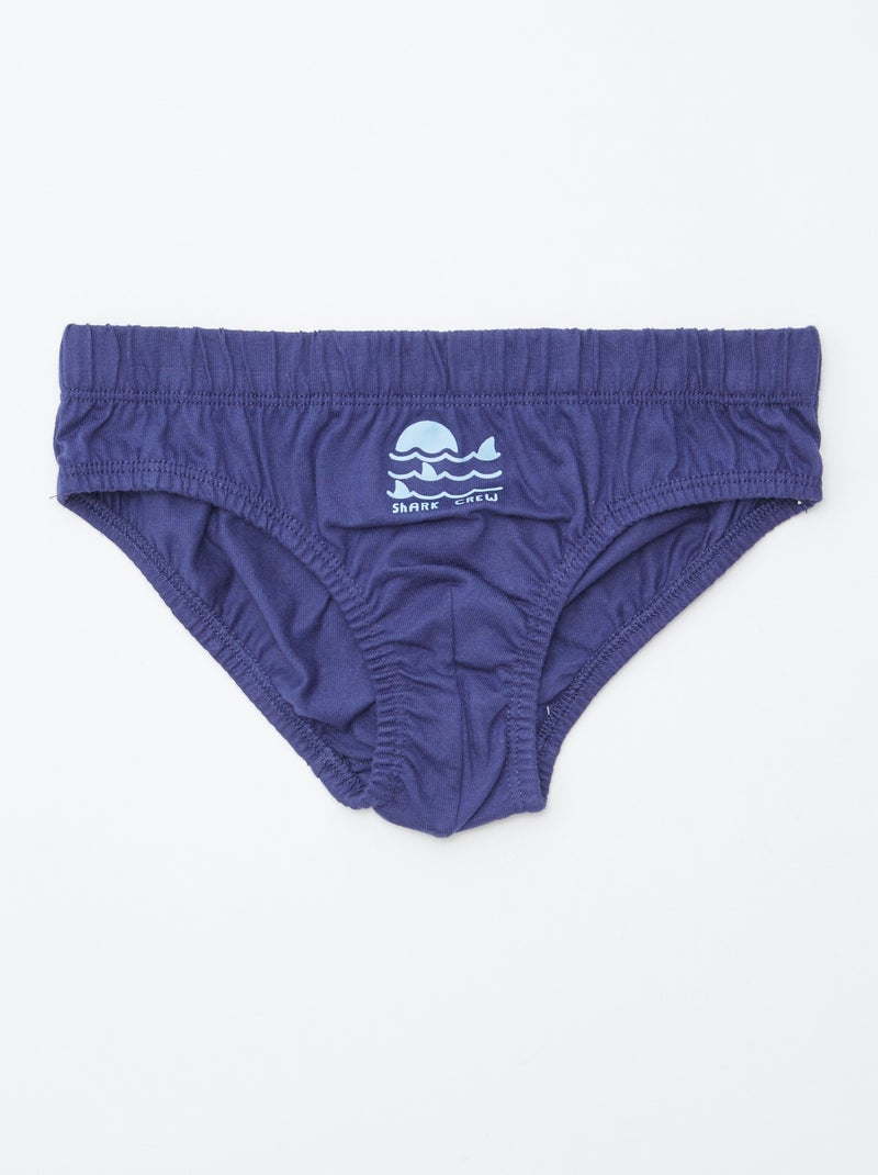 Lote de 7 cuecas estampadas AZUL - Kiabi