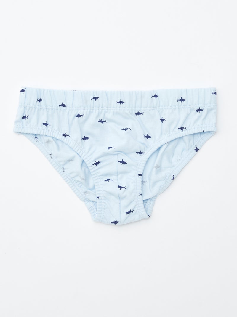 Lote de 7 cuecas estampadas AZUL - Kiabi