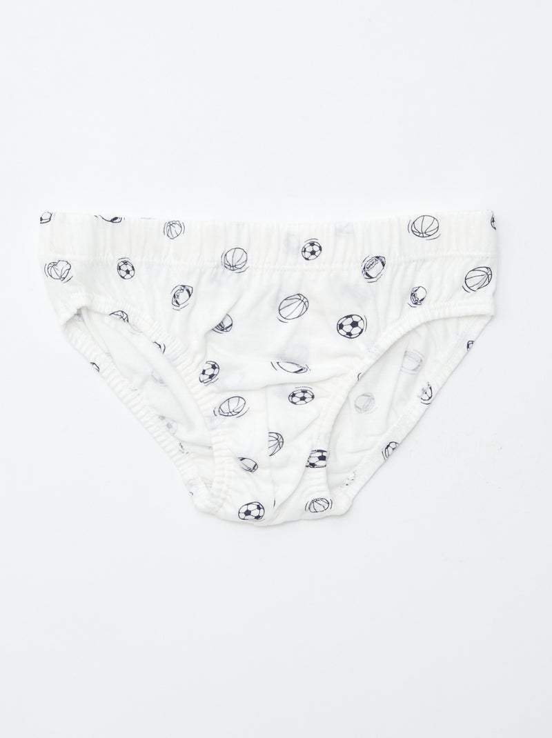 Lote de 7 cuecas estampadas Azul - Kiabi