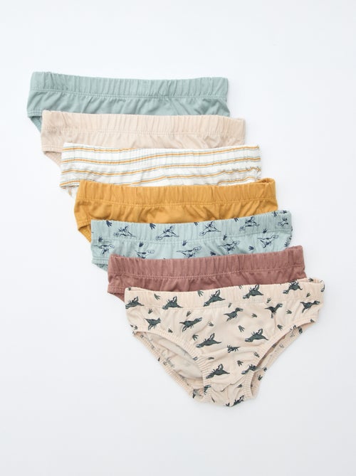 Lote de 7 cuecas estampadas - Kiabi