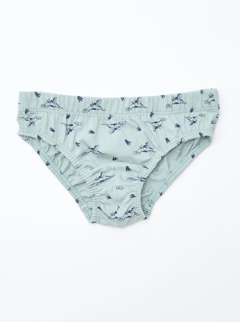 Lote de 7 cuecas estampadas Branco - Kiabi