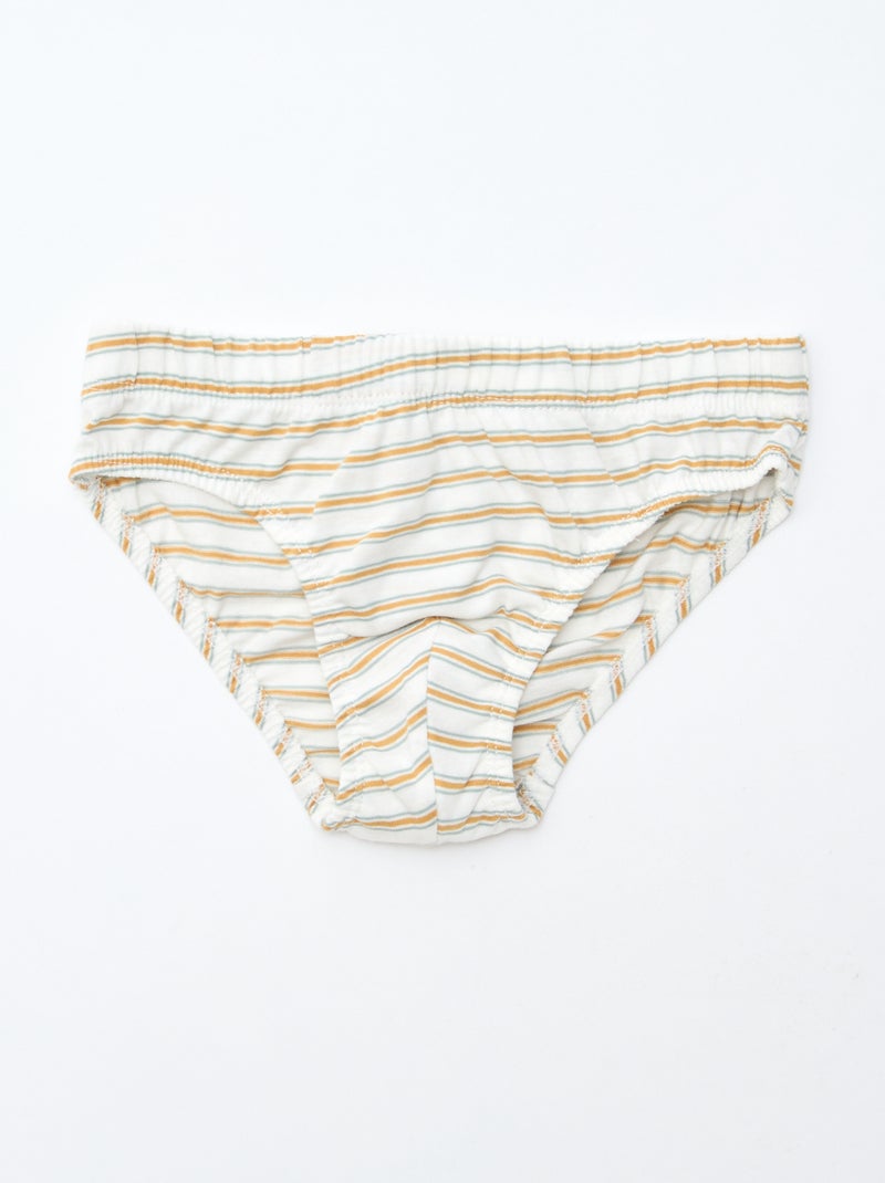 Lote de 7 cuecas estampadas Branco - Kiabi