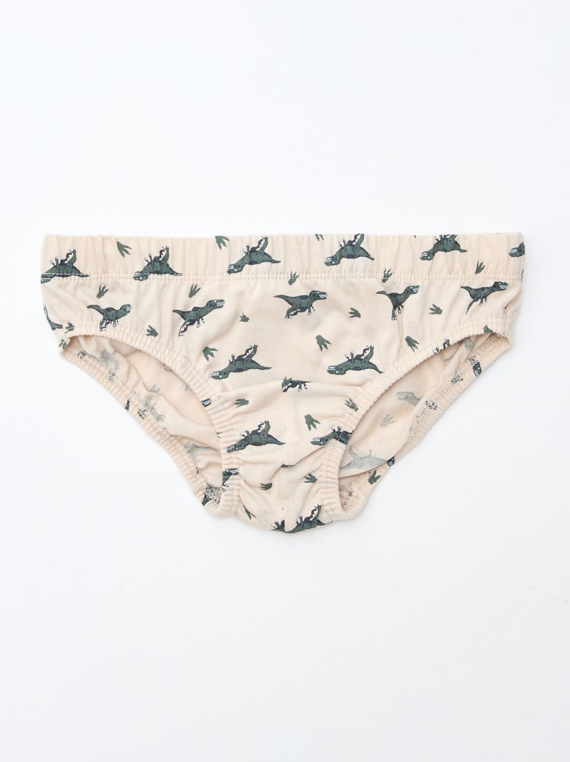 Lote de 7 cuecas estampadas Branco - Kiabi