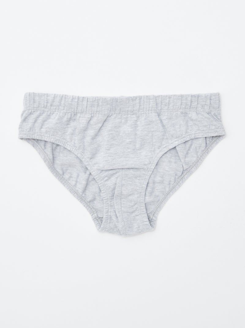 Lote de 7 cuecas estampadas BRANCO - Kiabi