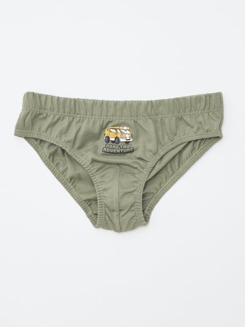 Lote de 7 cuecas estampadas - Kiabi