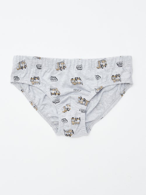 Lote de 7 cuecas estampadas - Kiabi