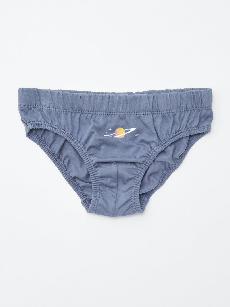 Lote de 7 cuecas estampadas Branco - Kiabi