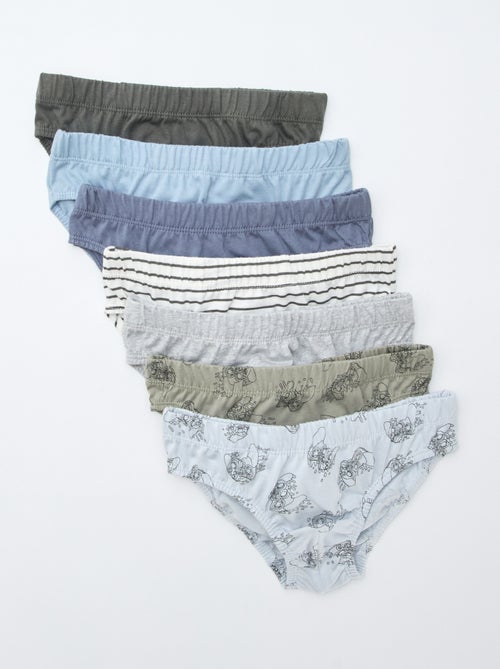 Lote de 7 cuecas estampadas - Kiabi