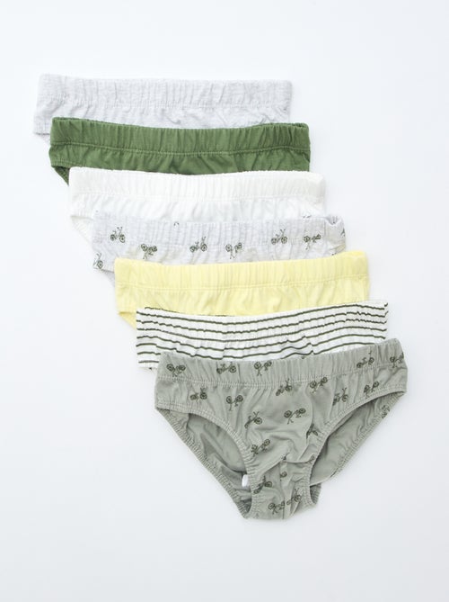 Lote de 7 cuecas estampadas - Kiabi