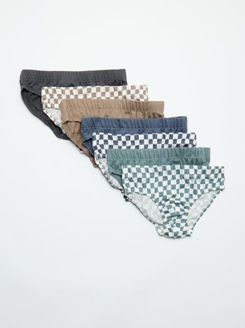 Lote de 7 cuecas estampadas - Kiabi