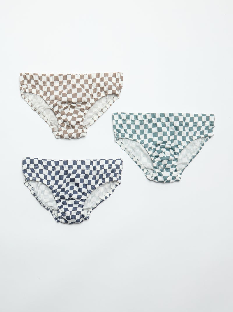 Lote de 7 cuecas estampadas Cinza - Kiabi
