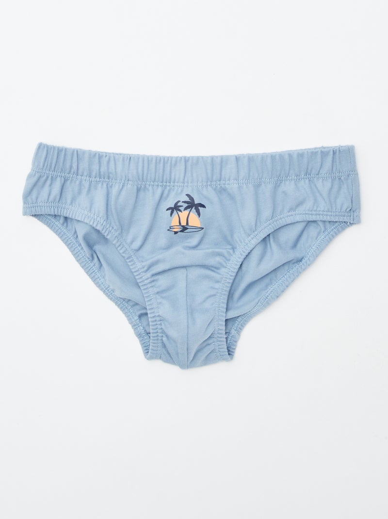 Lote de 7 cuecas estampadas LARANJA - Kiabi