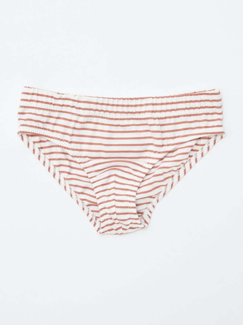 Lote de 7 cuecas estampadas LARANJA - Kiabi