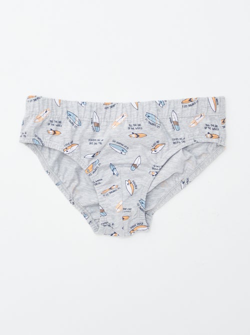 Lote de 7 cuecas estampadas - Kiabi