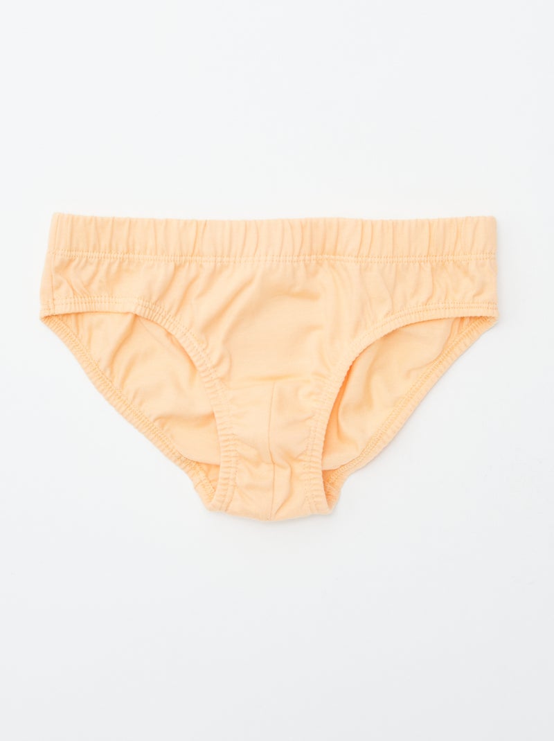 Lote de 7 cuecas estampadas LARANJA - Kiabi