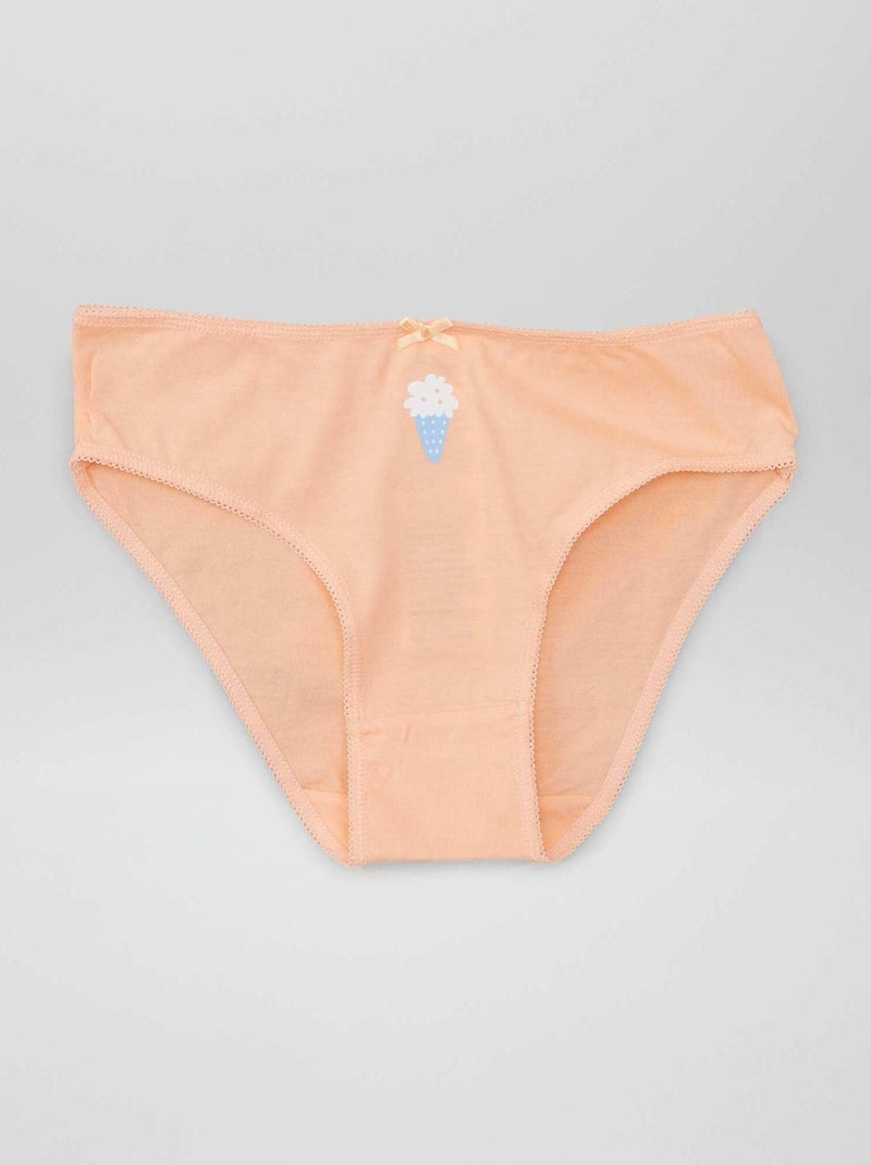 Lote de 7 cuecas LARANJA - Kiabi