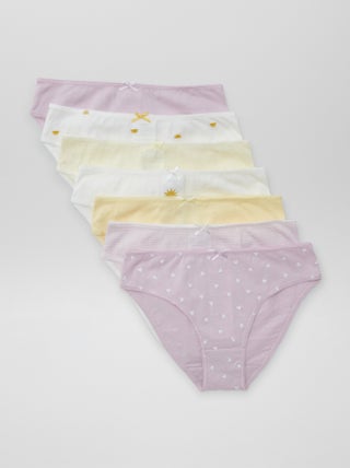 Lote de 7 cuecas para mulher